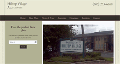 Desktop Screenshot of hilltopvillageapartments.com