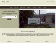 Tablet Screenshot of hilltopvillageapartments.com